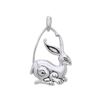 Rabbit or Hare Sterling Silver Pendant TPD2996 - Jewelry